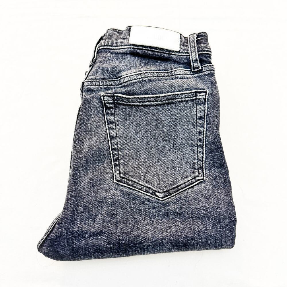 Re/Done Stoned Noir Button Fly Charcoal Denim Jeans Size 29
